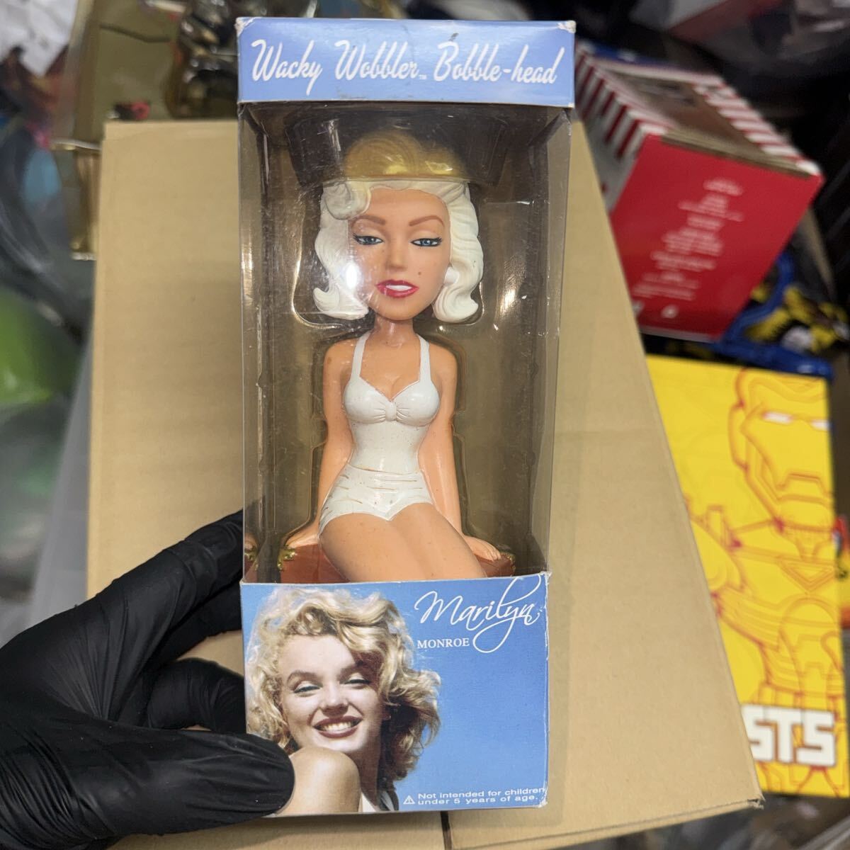 1円スタート マリリンモンロー ビキニ姿見  FUNKO ファンコ ワッキーワブラー バブルヘッド  フィギュア拍卖
