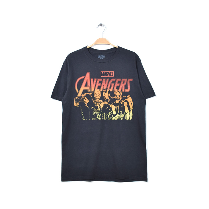 マーベル アベンジャーズ キャラクター アイアンマン キャプテンアメリカ Tシャツ メンズM MARVEL AVENGERS 古着 BB0723拍卖