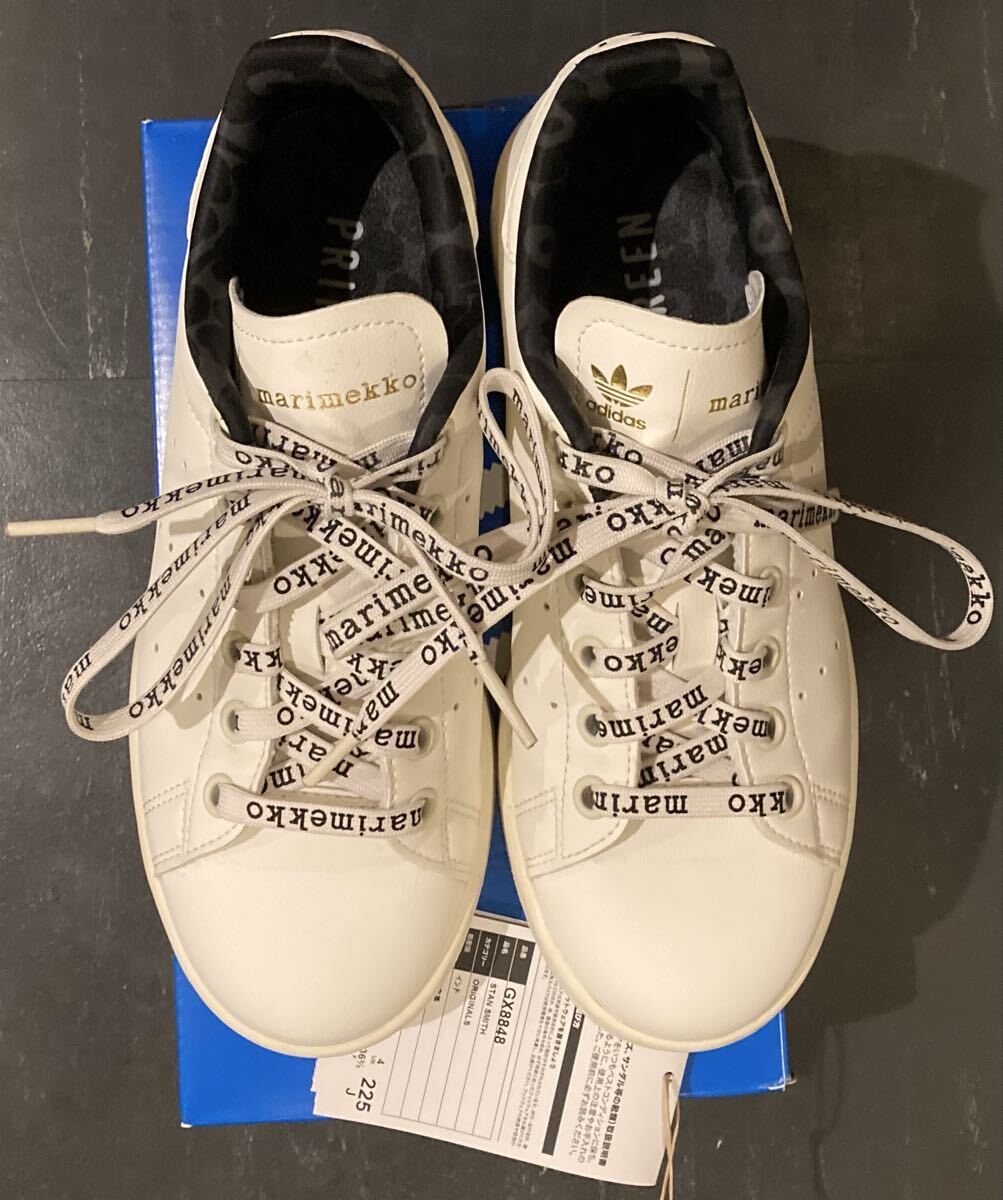 再↓人気★アディダス×マリメッコ★adidas×Marimekko STAN SMITH スニーカー 稀少22.5cm ABC-MART限定 モノトーン スタンスミス拍卖