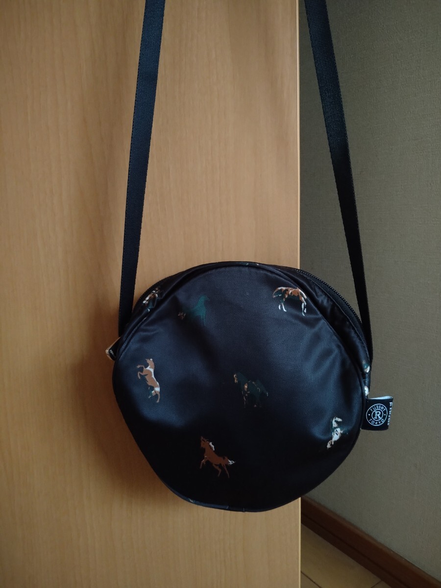 使用頻度少なめ☆russet☆WOODLANDER☆ウッドランダー☆ショルダーバッグ☆ラシット☆バッグ☆馬柄☆ホース柄拍卖