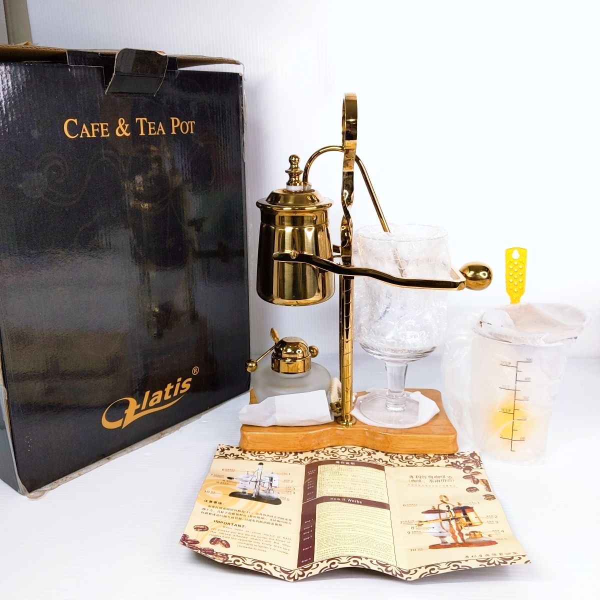 サイフォン式コーヒーメーカー ヨーロピアンスタイル〇YR-53192〇【未使用品】拍卖