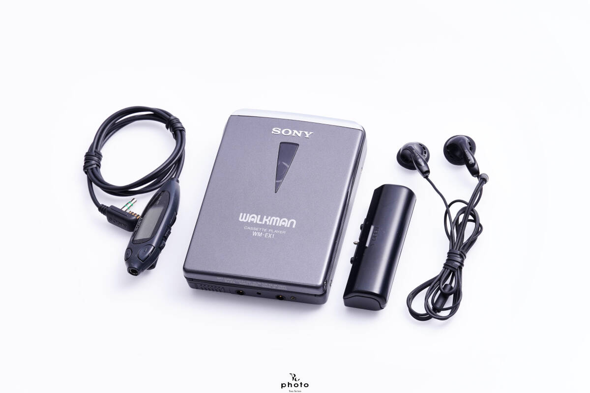 極美品丨整備済 SONY WALKMAN 15周年記念モデル カセットウォークマン WM-EX1 BLACK拍卖