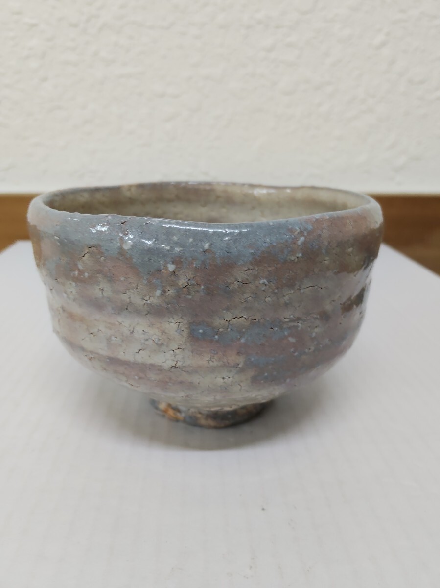 中古未使用 萩焼 林紅陽 窯変 茶碗 筒茶碗 抹茶碗 景色が綺麗な茶碗です。 茶道具拍卖