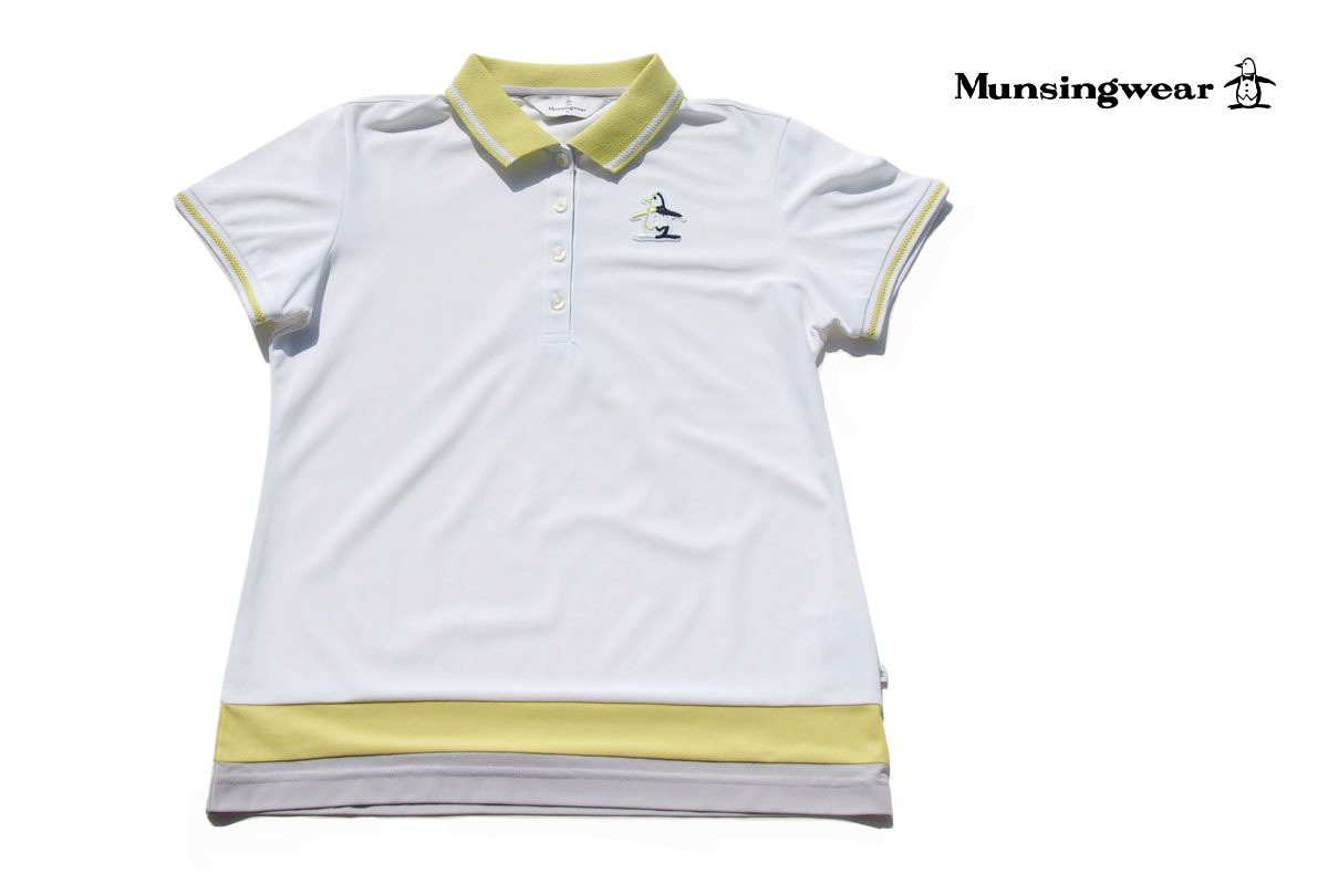 送料無料★【中古】マンシングウェア|Munsingwear|半袖ポロシャツ|レディースゴルフウェア|M拍卖