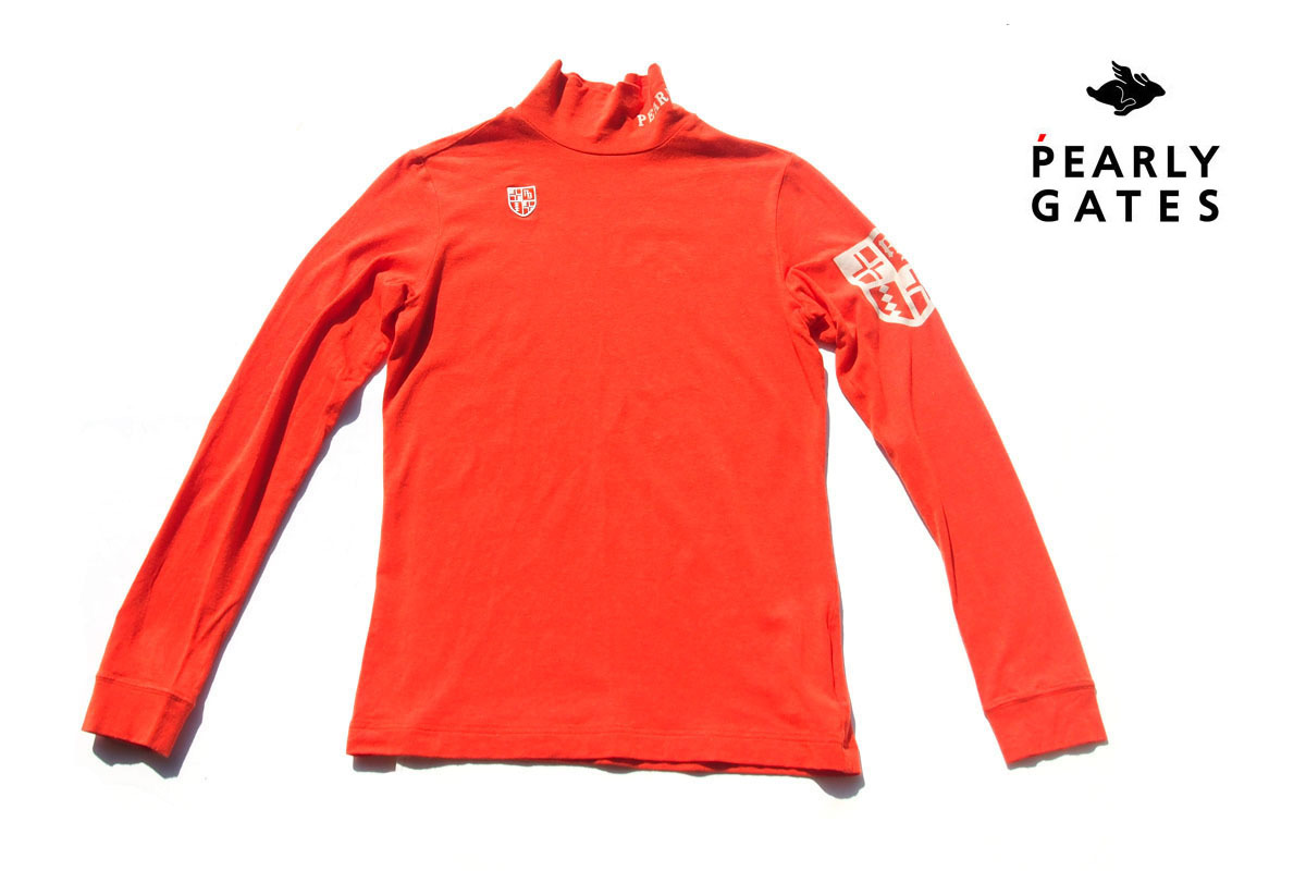 送料無料★【中古】パーリーゲイツ|pearly gates|ストレッチハイネックシャツ|レディースゴルフウェア|0拍卖