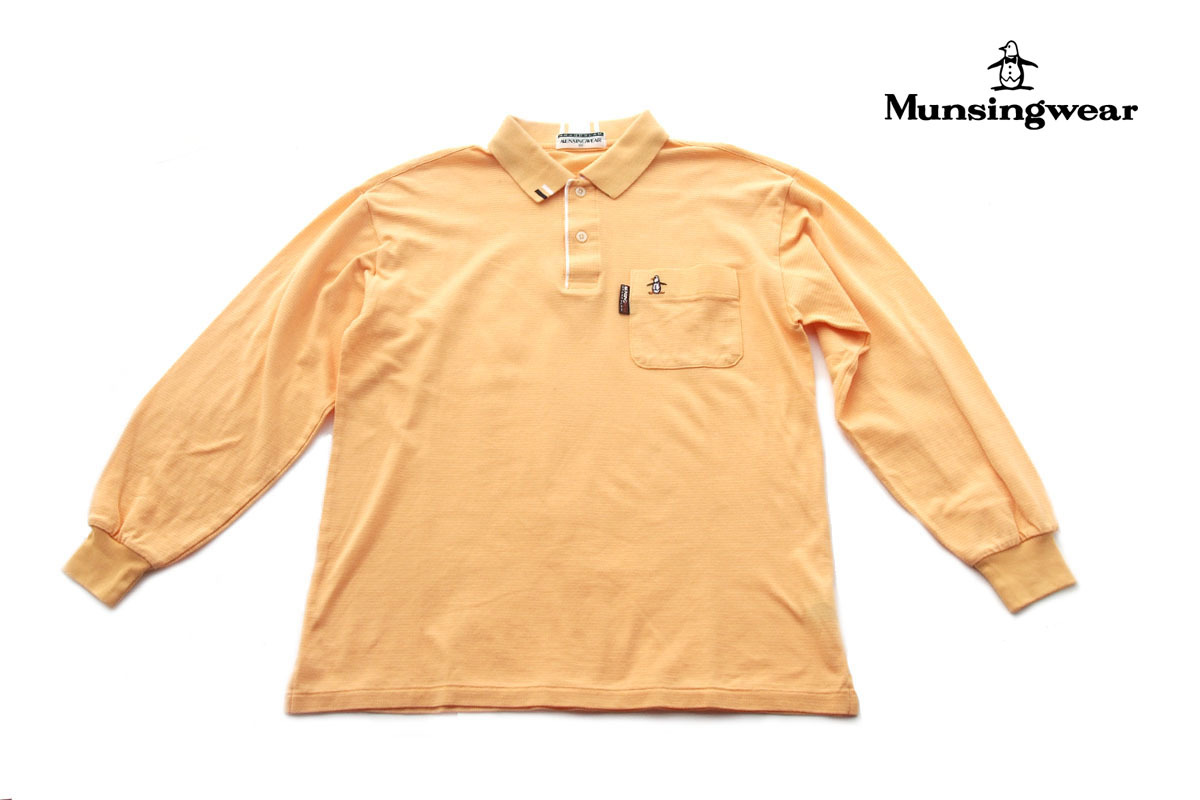 送料無料★【中古】マンシングウェア|Munsingwear|Grand Slam|長袖ポロシャツ|メンズゴルフウェア|ビンテージ|SA拍卖