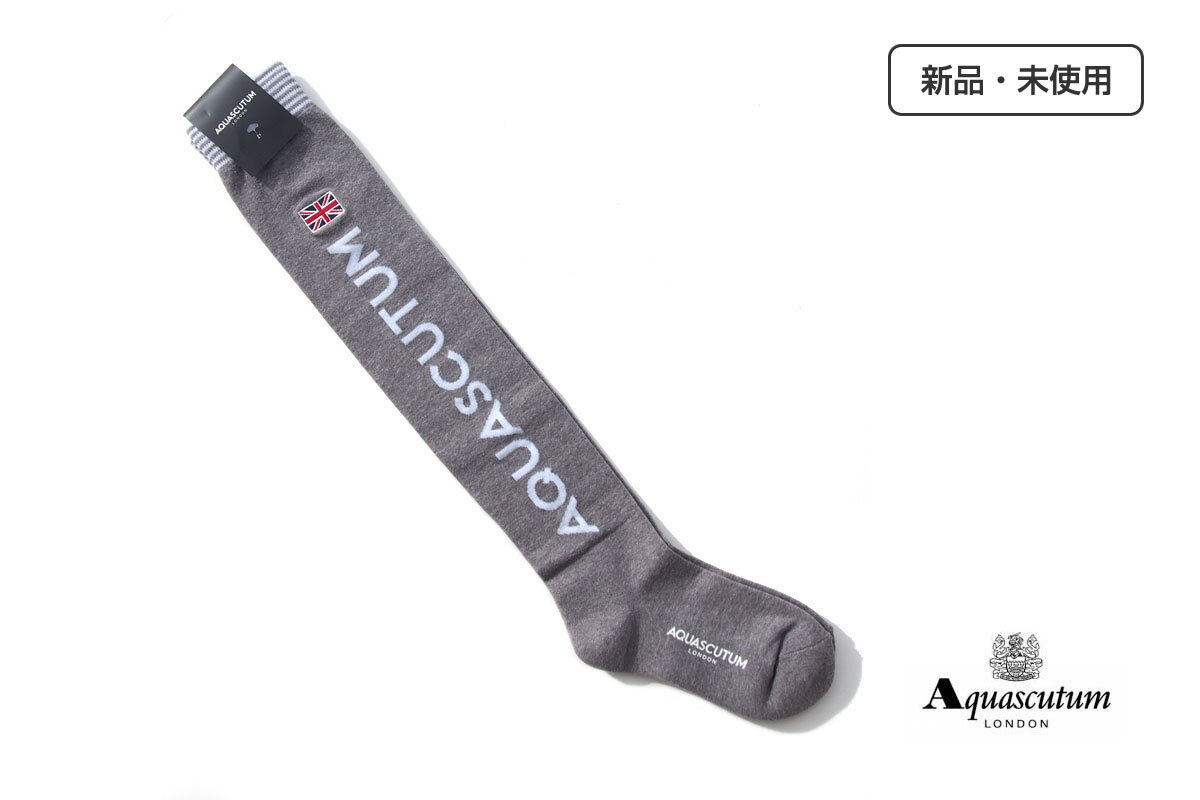 送料無料★新品|未使用|アクアスキュータム|Aquascutum|ニーハイソックス|レディースゴルフウェア拍卖