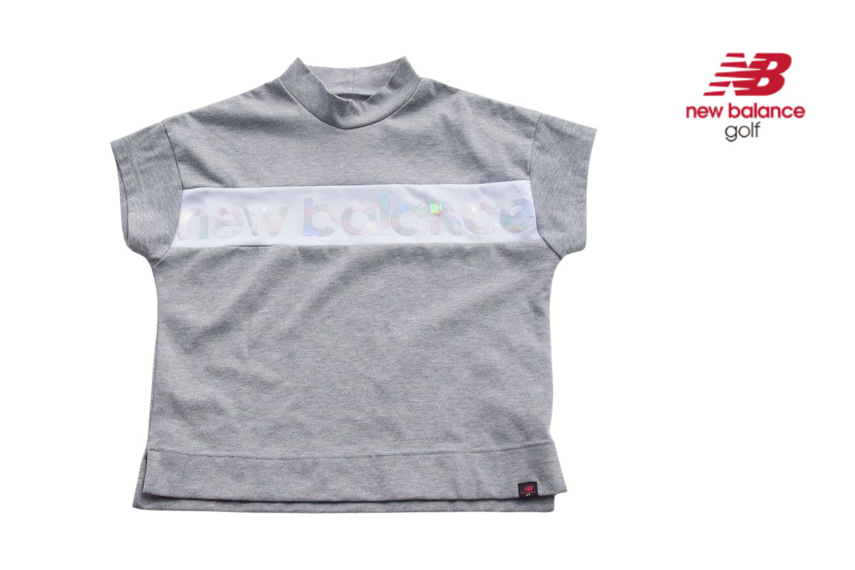 送料無料★【中古】ニューバランス|New Balance|フレンチ袖モックネックシャツ|レディースゴルフウェア|1拍卖