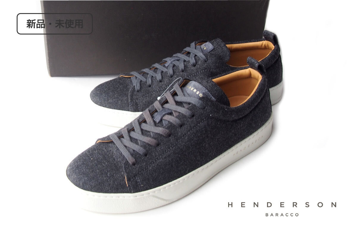 送料無料★新品|未使用|ヘンダーソン|HENDERSON|<バーニーズニューヨーク>別注ウール混ファブリックスニーカー|42拍卖