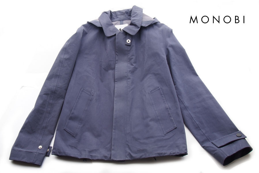 送料無料★【中古】モノビー|MONOBI|ショート丈フーデッドジャケット|46拍卖