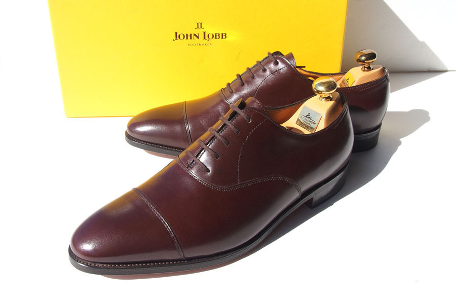 送料無料★未使用|ジョンロブ|John Lobb|ストレートチップ|キャップトゥ|CITY2|シティII|8.0E|7000ラスト拍卖