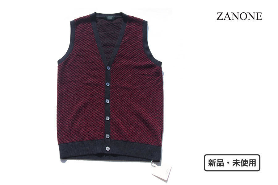 送料無料★新品|未使用|ザノーネ|ZANONE|メンズニットベスト|ジレ|44拍卖