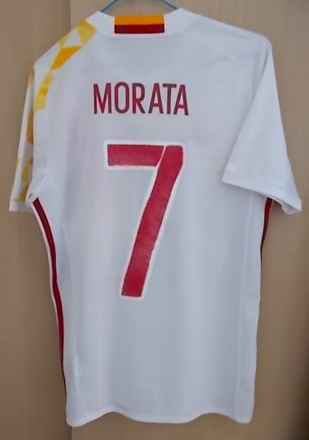 【古着正規品】スペイン代表(A)ユニフォーム モラタ#7 EURO2016拍卖