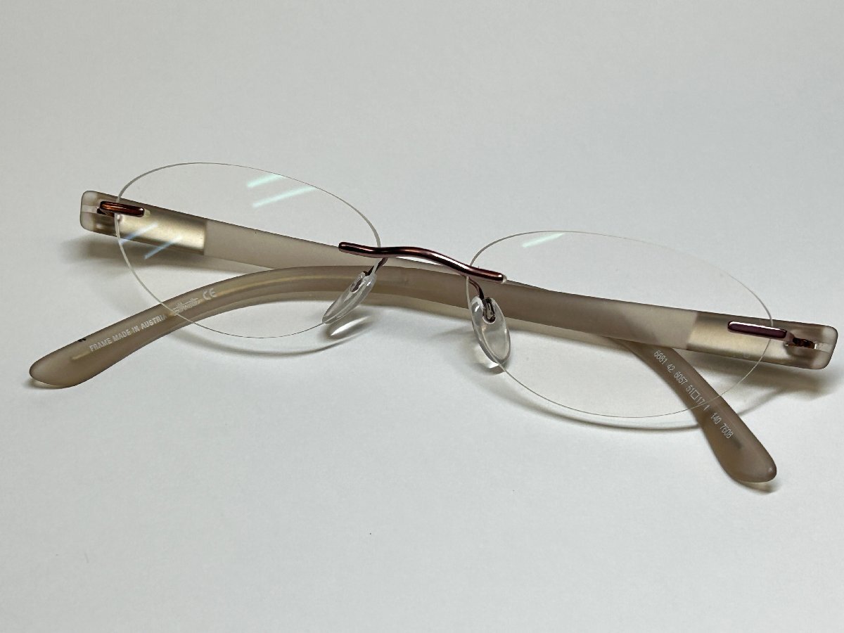 美品【東京都忘れ物市】シルエット(Silhouette) メガネフレーム 6681 42 6057 51□17 140 7608 FRAME MADE IN AUSTRIA etc306拍卖