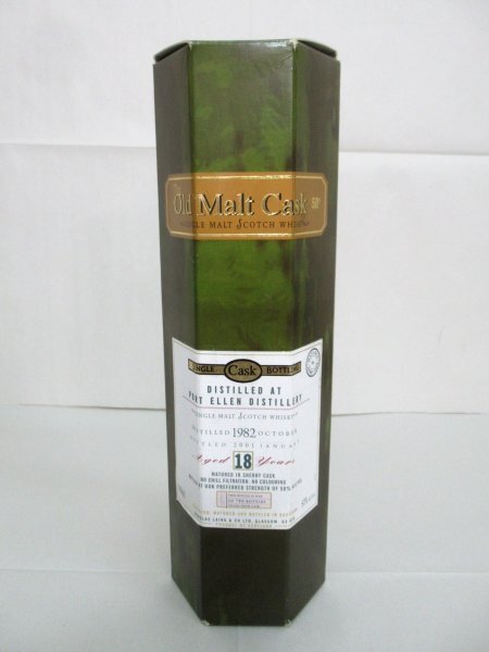 【空箱】 Port Ellen ポートエレン蒸留所 1982年 18年熟成 箱のみ Old Malt Cask オールドモルトカスク 1982-2001 ダグラスレイン 空き箱拍卖