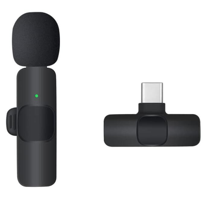 ピンマイク ワイヤレス スマホ マイク Android/apple 用 Type-C ノイズ軽減 プラグ&プレイ APP不要 Bluetooth不要 7時間連続使用拍卖