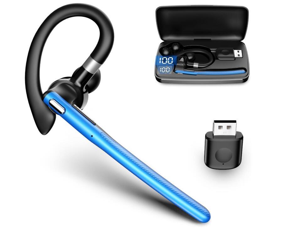YK-526 イヤホンマイク Bluetooth5.4マイク付きイヤホン 500mAh充電ケース付 LEDバッテリー残量ディスプレイ 拍卖