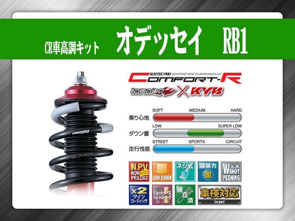 タナベ CR車高調キット オデッセイ RB1 ホンダ HONDA SUSTECPRO CRRB1K KYBコラボ拍卖