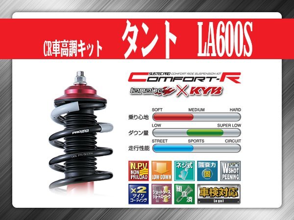 タナベ CR車高調キット タント LA600S ダイハツ DAIHATSU SUSTECPRO CRLA600SK KYBコラボ拍卖