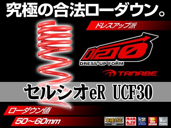 タナベ ダウンサス セルシオeR 前期/2WD UCF30 【H12/8~H15/7】 DF210 トヨタ TOYOTA SUSTEC UCF30ERDK拍卖
