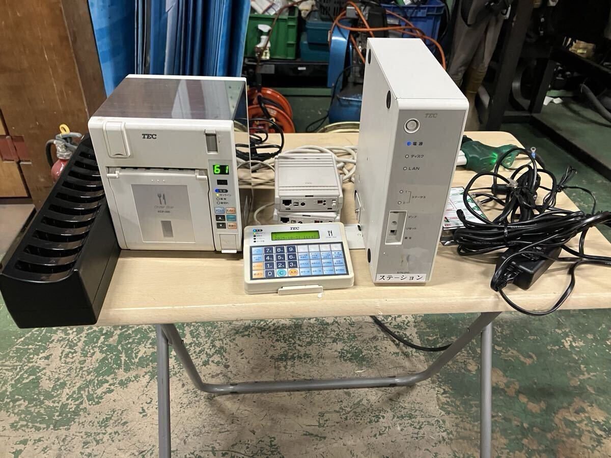 中古 TEC 東芝テック ハンディターミナル OrderStar 一式 通電確認のみジャンク JDK-200-1-R KCP-200 STN-200拍卖