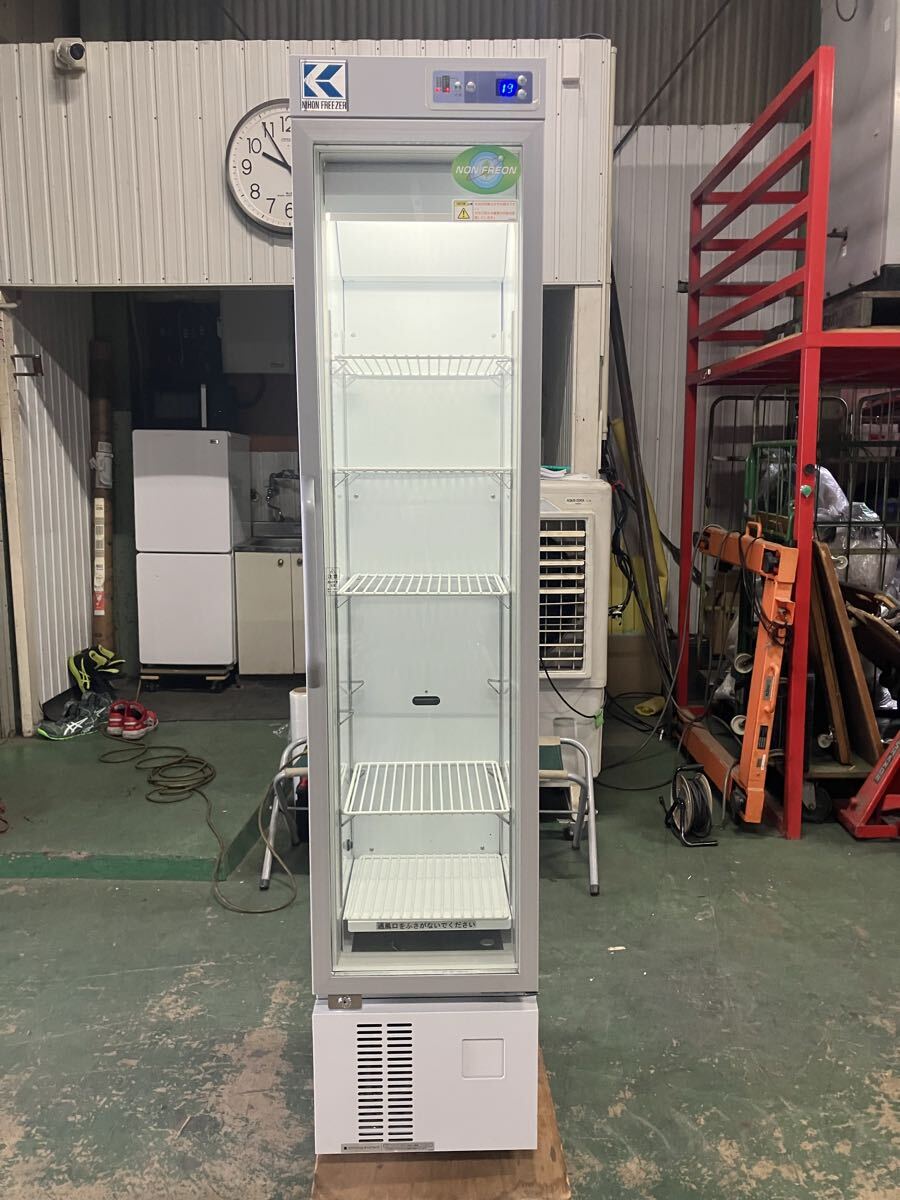 中古 美品 日本フリーザー 薬用冷蔵ショーケース NC-ME15HC 2023年製 単相100V 鍵付き 高さ190 幅400 奥行500拍卖