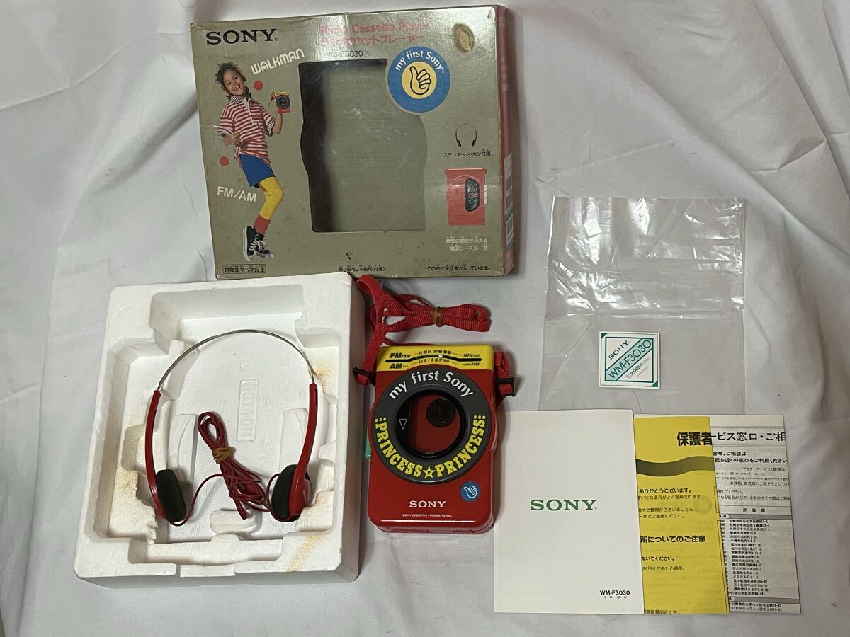 SONY WM-F3030 カセットウォークマン ジャンク WALKMAN マイファーストソニー my first sony princess拍卖