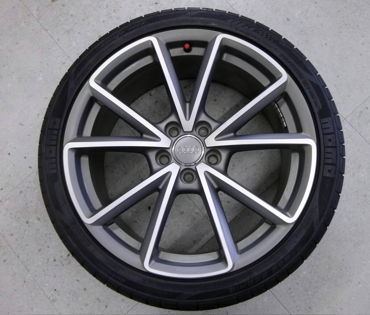 ★●2510-239LL Audi アウディ A4 S4 RS4 純正OP 8.5J 19in +43 PCD112 255/35R19 1本 8K0 601 025 CT バリ山 美品!拍卖