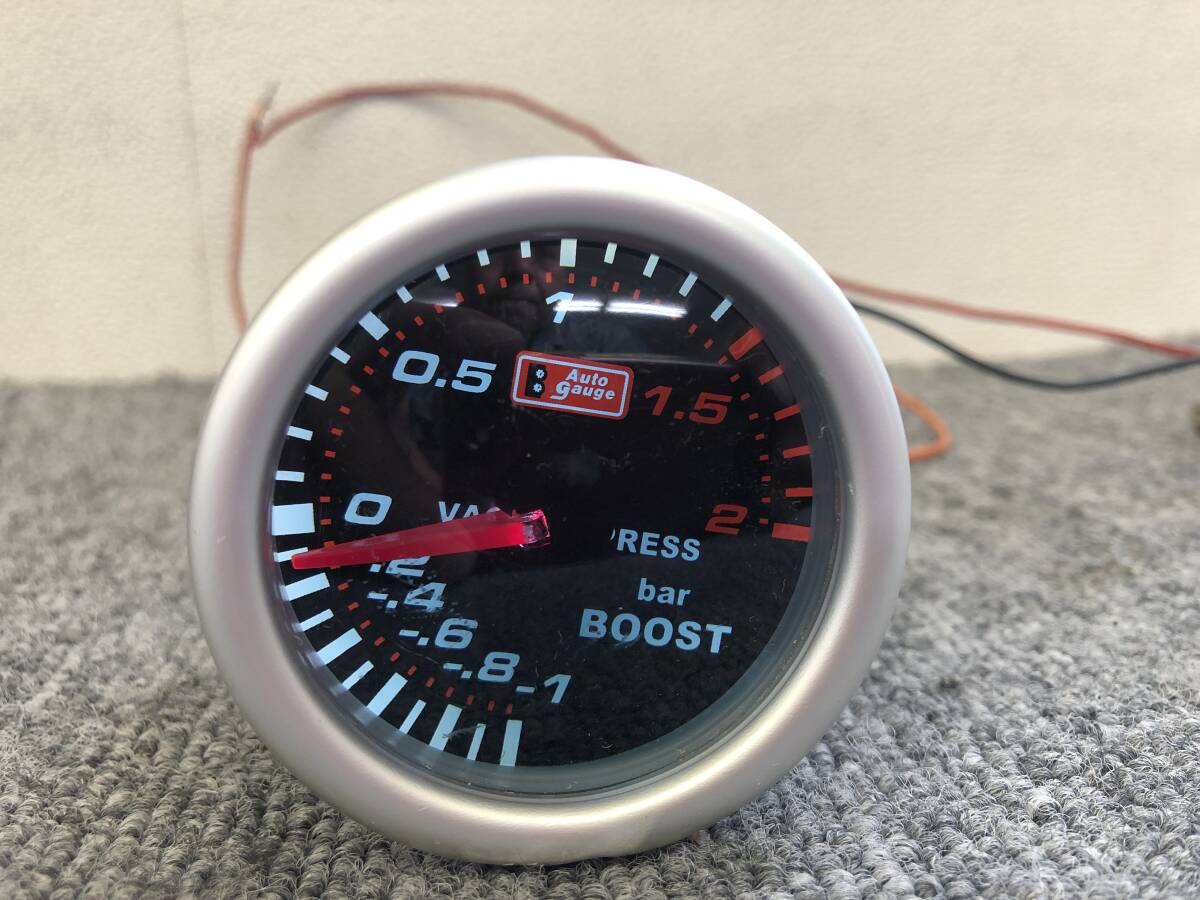 ★□2510-74J AutoGauge オートゲージ ブースト計 連成計 機械式 52Φ 追加メーター拍卖