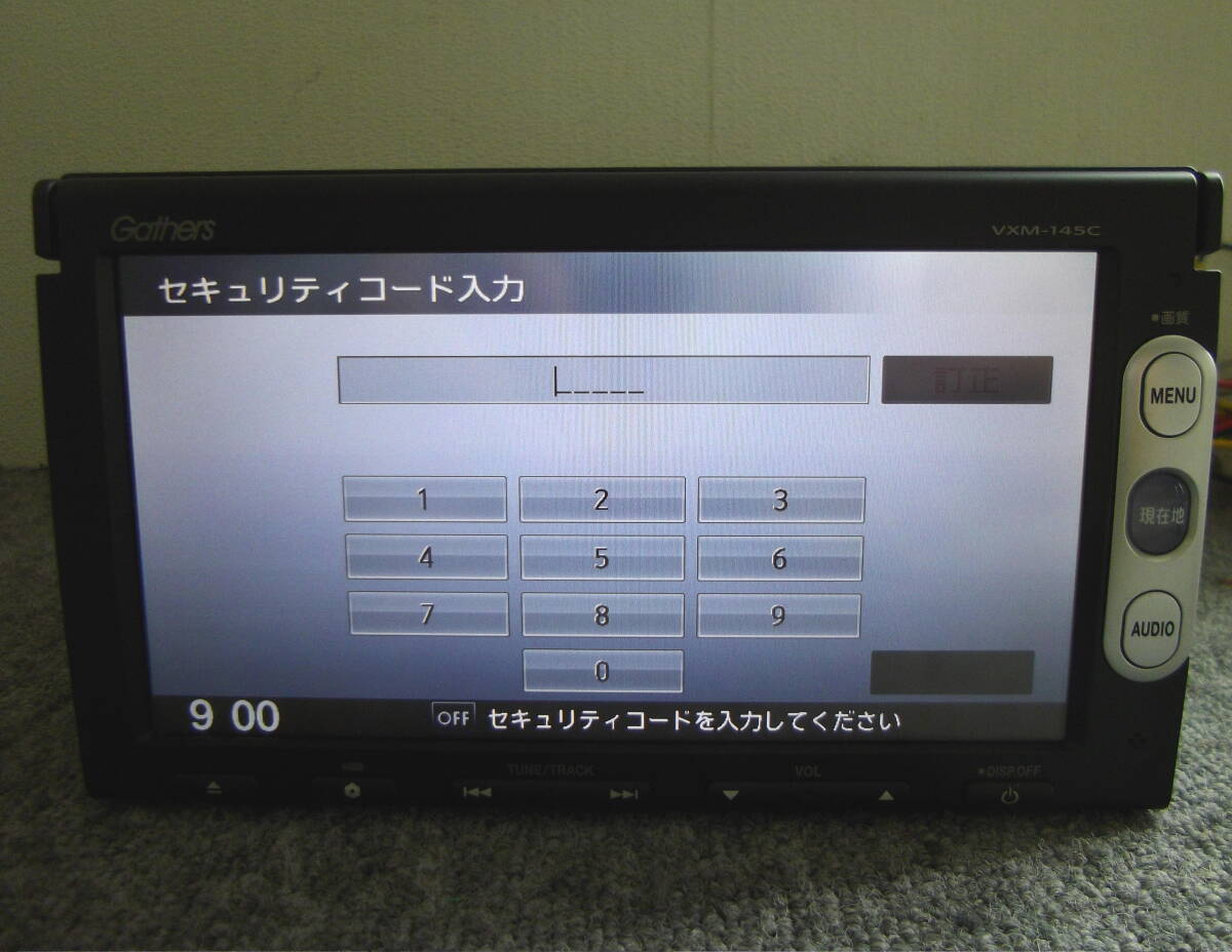 ☆●2506-134L HONDA ホンダ 純正 Gathers ギャザーズ VXM-145C CD DVD ワンセグ メモリーナビ セキュリティロック ジャンク!拍卖