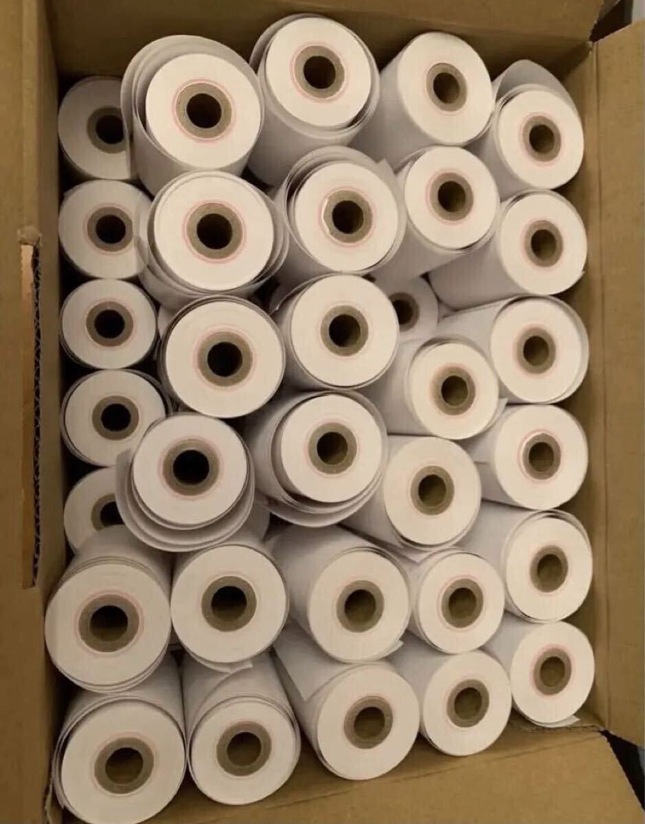 送料込み★レシートロール 60個 中古 大量 レジロール 感熱紙 レシート レジ拍卖