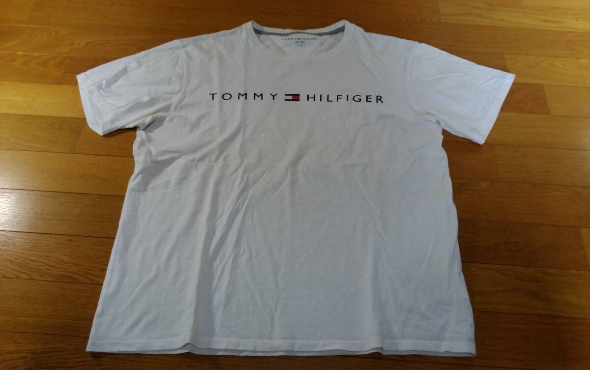 TOMMY HILFIGER トミーヒルフィガー Tシャツ SIZE:L 白 送料215円~拍卖