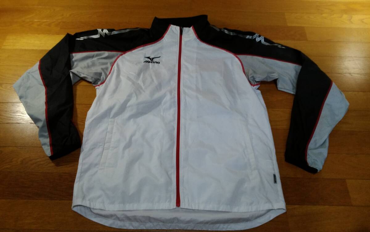 MIZUNO ミズノ ウインドブレーカー SIZE:L 白 黒 送料360円~拍卖