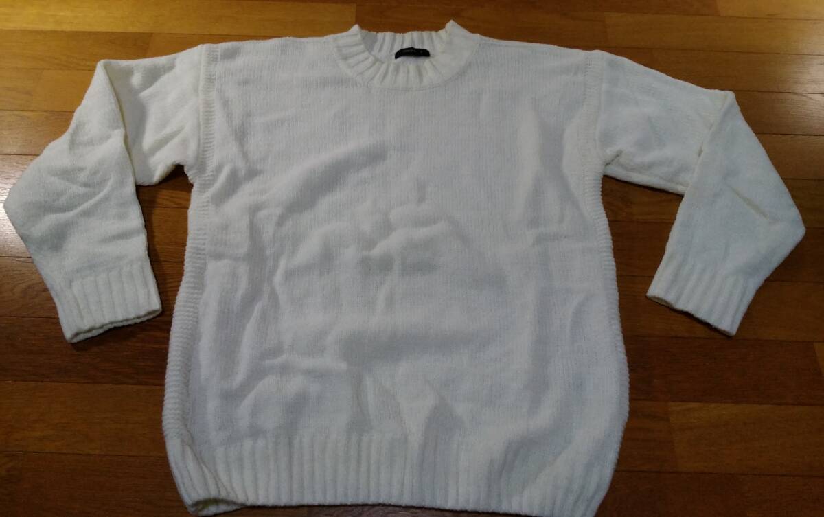 COMME CA ISM コムサイズム セーター SIZE:M 白 送料1000円~拍卖