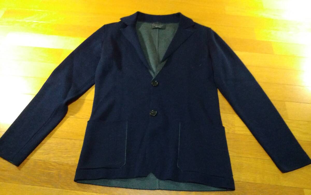 zara ザラ カーディガン テーラードジャケット SIZE:EUR M 紺 送料1000円~拍卖