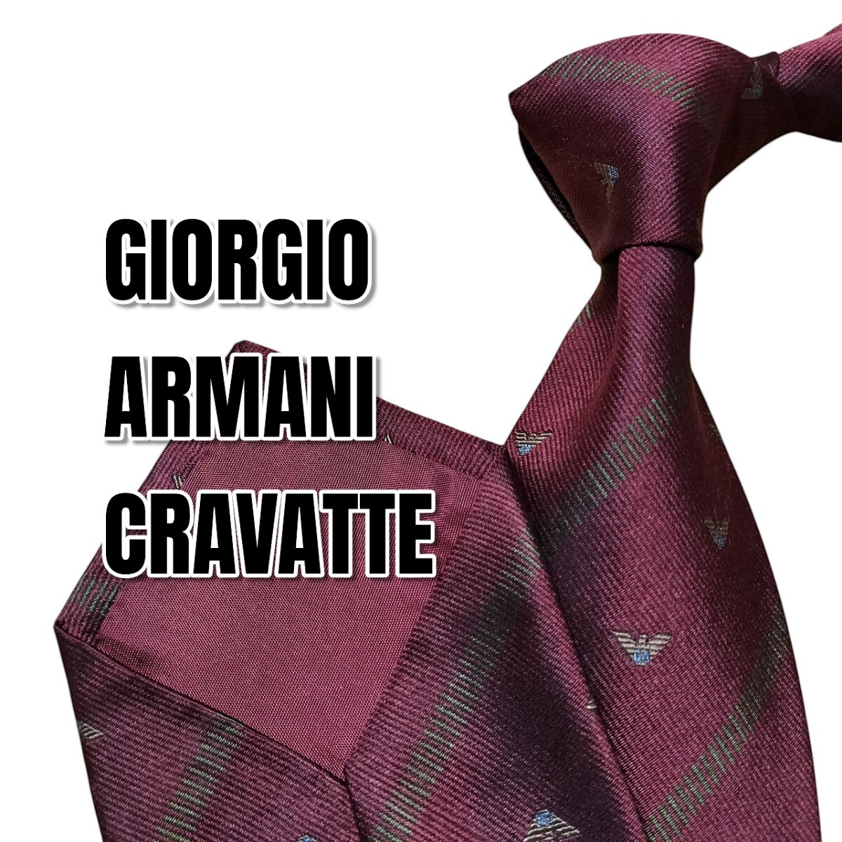 GIORGIO ARMANI CRAVATTE レッド系 イタリア製拍卖