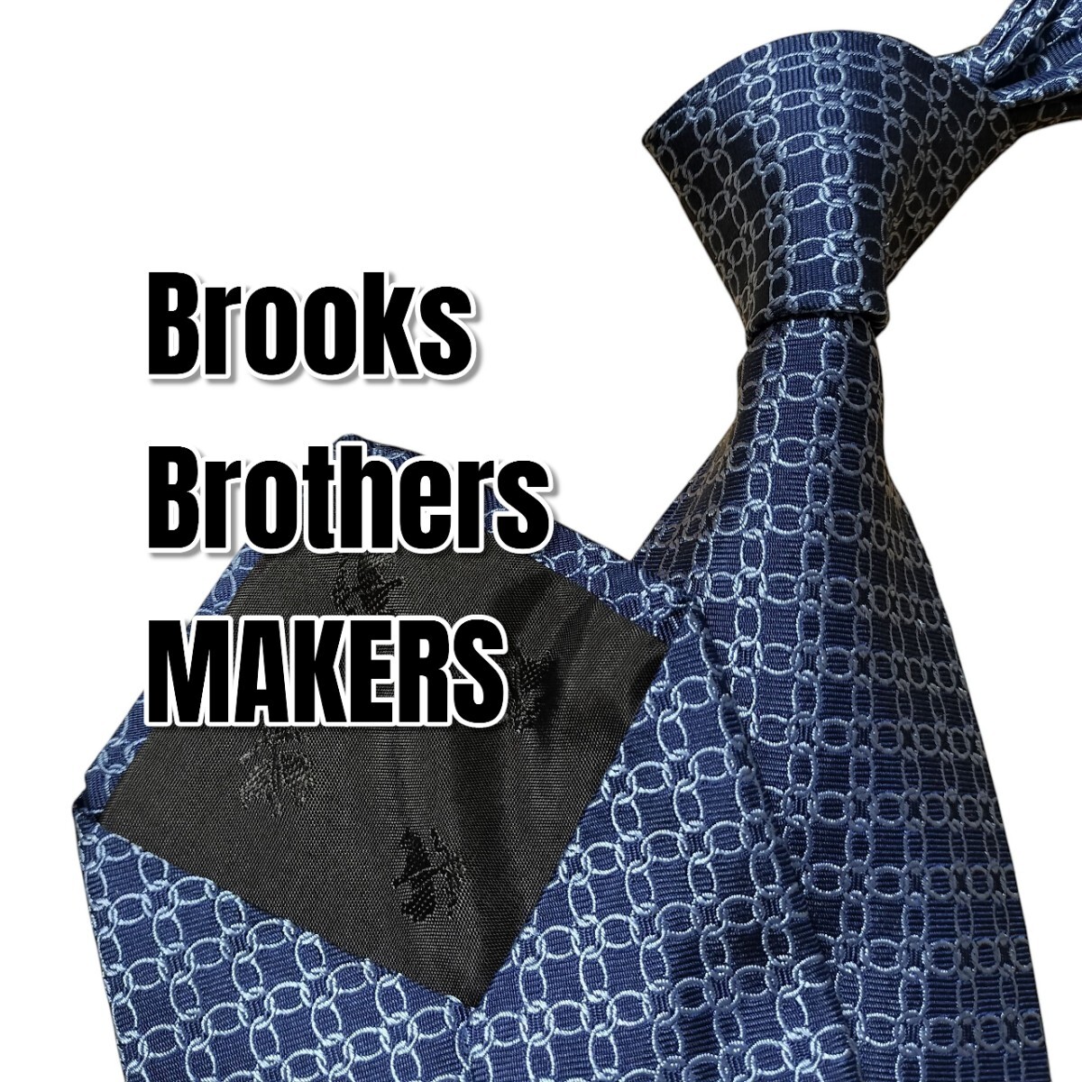 Brooks Brothers MAKERS ネイビー系 総柄 USA製拍卖