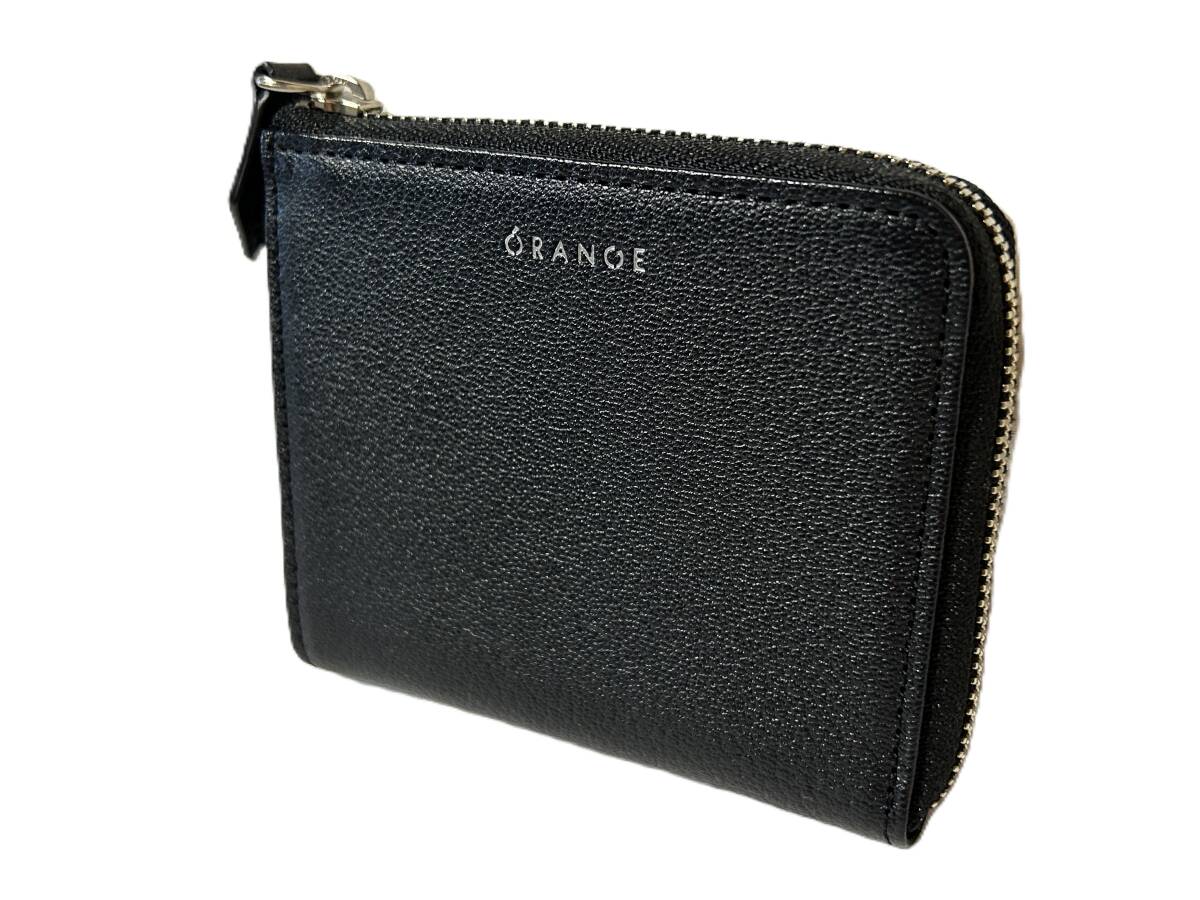 【未使用】本革 ORANGE オランジュ 小銭入れ 黒 コインパース コインケース拍卖