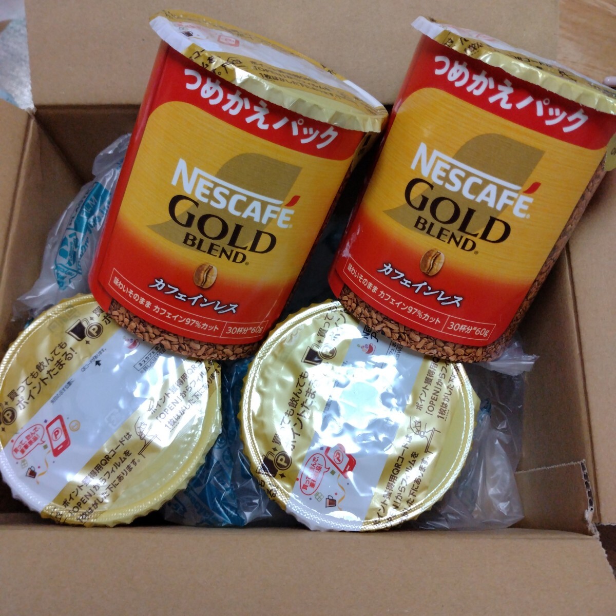 送込 ネスカフェ ゴールドブレンドカフェインレス 詰替パック 60g4個 インスタントコーヒー 軽量 紙パック カフェイン 97%カット Nestle拍卖