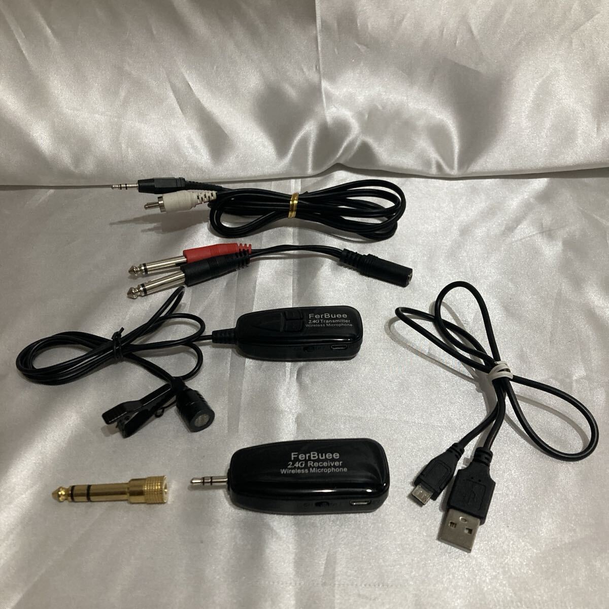 美品 ワイヤレスマイク FerBuee 2.4G ピンマイク ハンズフリー 無線拍卖