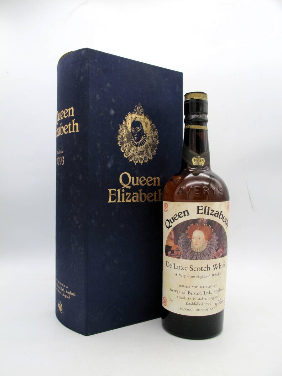 Queen Elizabeth クイーンエリザベス デラックス スコッチウイスキー 750ml 43%【未開栓・古酒】拍卖