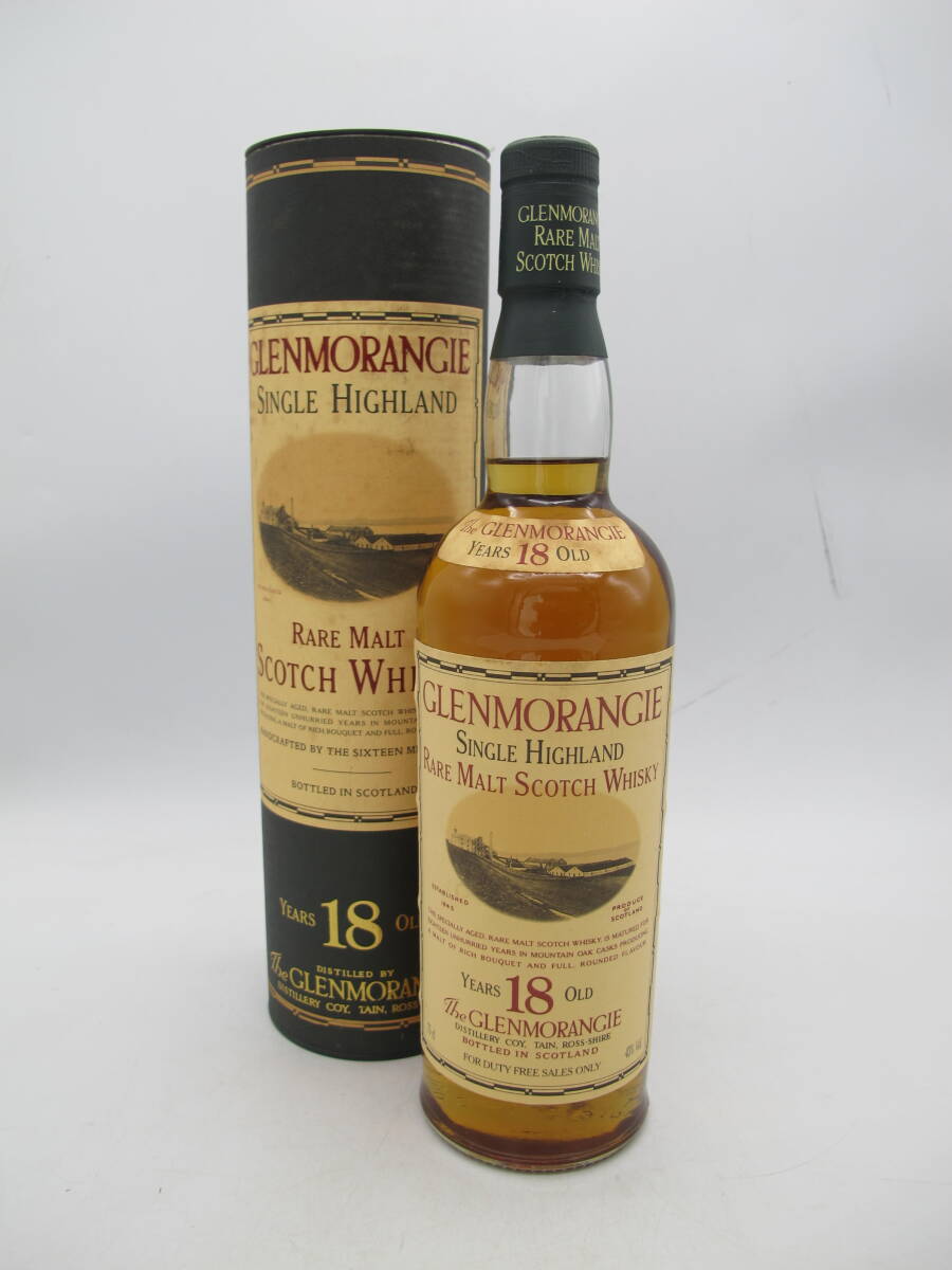 GLENMORANGIE グレンモーレンジ 18年  シングルモルト スコッチウィスキー 750ml 43%【未開栓品・古酒 】箱付拍卖