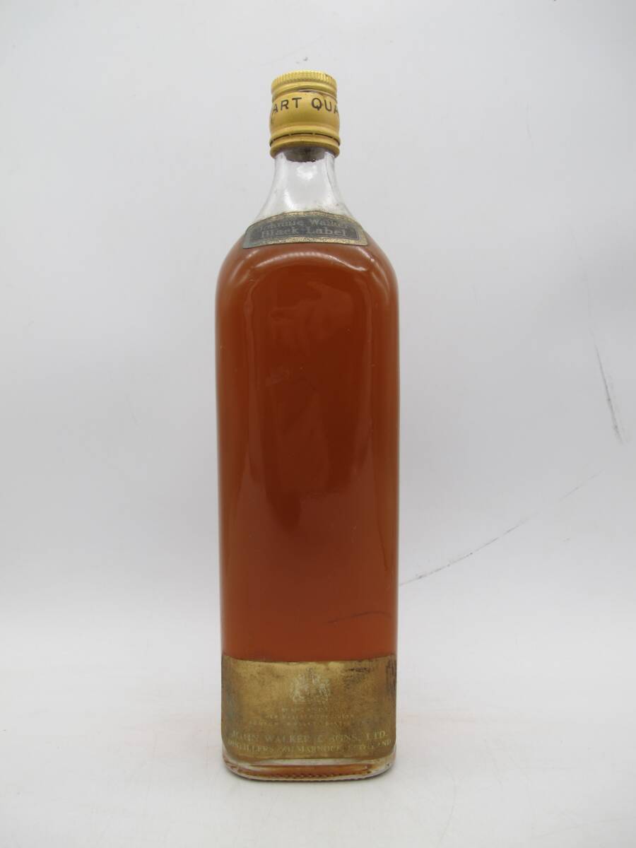 Johnnie Walker ジョニーウォーカー ブラックラベル ウイスキー 1QUARTサイズ 度数不明【未開栓・古酒】拍卖
