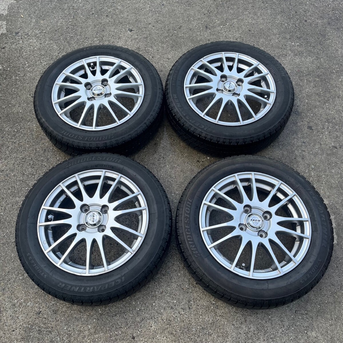 ZACK ザック ホイール JP 104 14インチ 155/65R タイヤ 14年製 4本セット スタッドレス拍卖