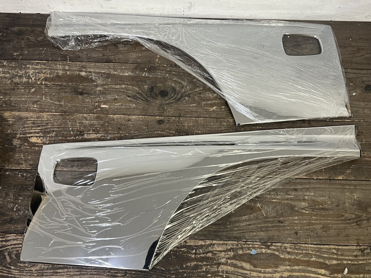 未使用品!日野 レンジャープロ メッキ サイド ドア ガーニッシュ 貼り付けタイプ プロテクター拍卖