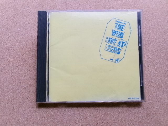 日本盤*【CD】ザ・フー/LIVE AT LEEDS(POCP2335)拍卖