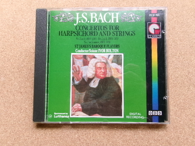 バロック*【CD】BACH/Concertos For Harpsichord And Strings(PCD901) St. James's Baroque Players Ivor Bolton(Conductor, Soloist)拍卖