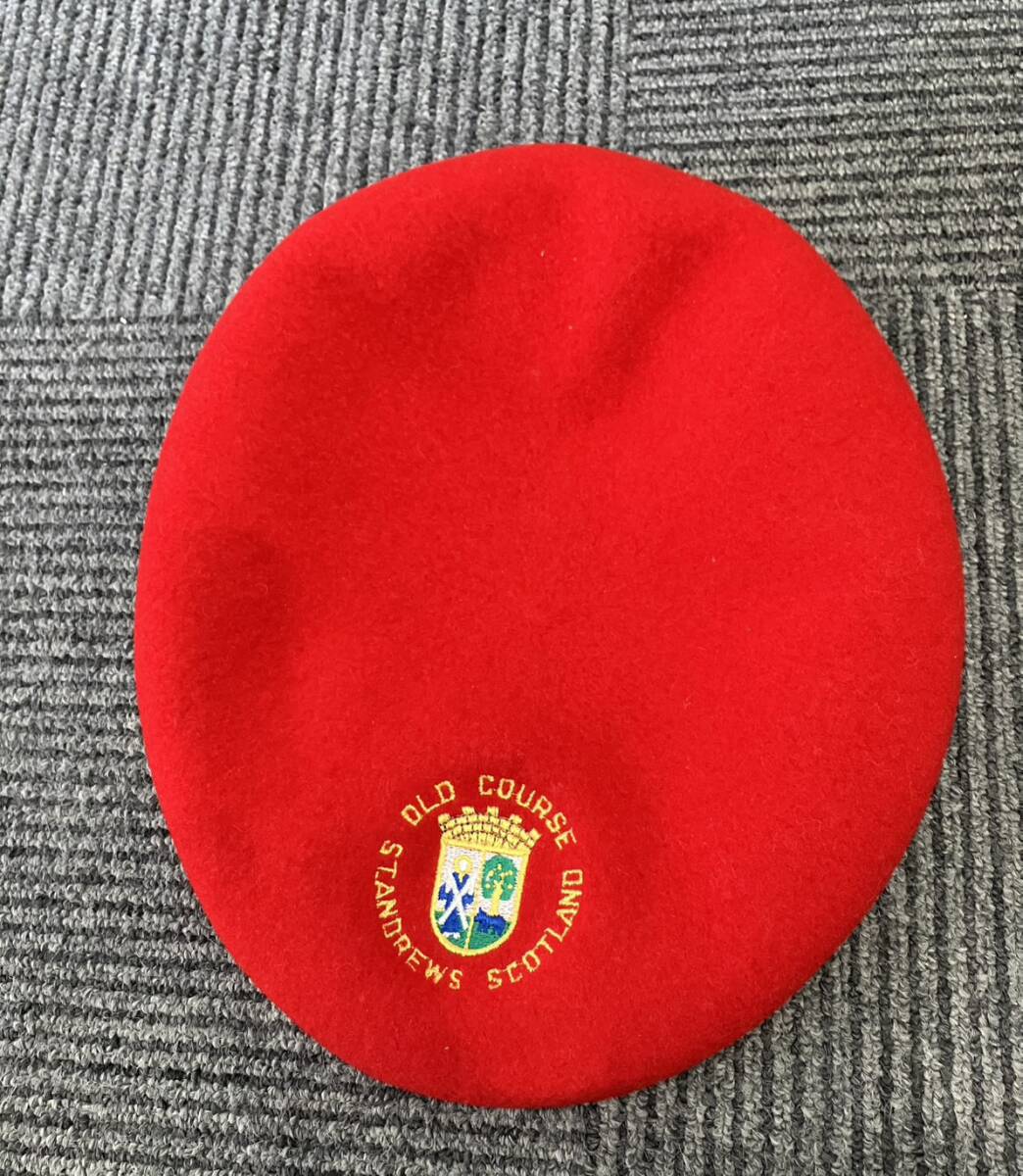 #2262 90s KANGOL カンゴール ベレー帽 MADE IN ENGLAND レッド 赤 帽子 イングランド製 未使用自宅 現状品拍卖