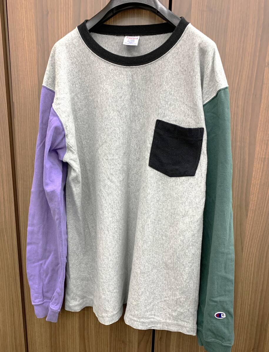 Champion チャンピオン メンズ ロングTシャツ サイズ=X-LARGE ☆洗濯済拍卖