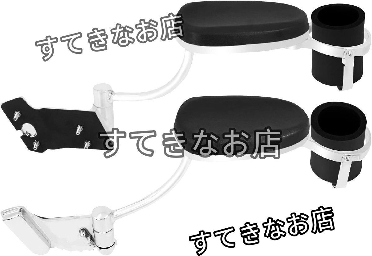 バイク リア パッセンジャー アームレスト 乗客用 手すり 肘掛け パッド入り助手席アームレスト ホンダ ゴールドウイング GL1800 2001-2017拍卖